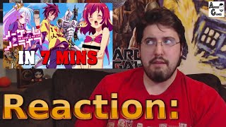 No Game No Life IN 7 MINUTES Reaction AirierReacts [upl. by Ozneral405]