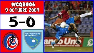 Costa Rica 5 vs Guatemala 0 FULL GAME 1092004 WCQ2006 [upl. by Gatian]