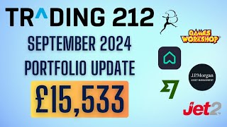 Trading 212 Portfolio Update  Stocks amp Shares ISA  September 2024 [upl. by Okoyik]