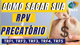 ✔SAQUE HOJE Como SACAR ATRASADOS INSS PRECATÓRIO  RPV trf1 trf2 trf3 trf4 trf5 [upl. by Haididej]