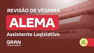 Concurso ALEMA  Revisão de Véspera [upl. by Merell]