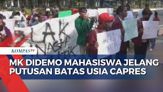 Mahasiswa Demo Mahkamah Konstitusi Jelang Putusan Batas Usia Capres ini Isi Orasinya [upl. by Howe]