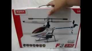 Syma F3 24G single rotor helicopter Unboxing and Test [upl. by Juanita]