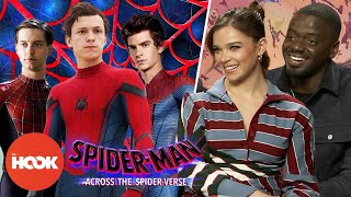 Across The SpiderVerse Cast Pick Their Favourite SpiderMan Actor  TheHookOfficial ​ [upl. by Salkcin]