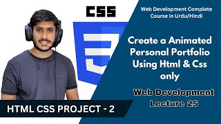 CSS Tutorial Html CSS Project For Beginners  Scroll animation using CSS only  Personal Portfolio [upl. by Iahc510]