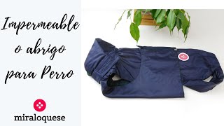 Impermeable o abrigo para Perro MedianoPequeño [upl. by Chrisse]