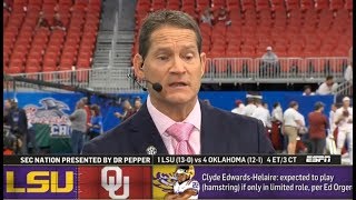 LSU vs Oklahoma Football What to watch SEC Nation  College Football Playoff [upl. by Zonda]