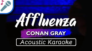 Conan Gray  Affluenza  Karaoke Instrumental Acoustic [upl. by Hamid433]