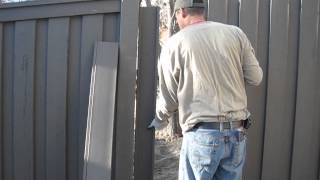 Trex Fencing Installation  Adjusting pickets [upl. by Hobbs238]