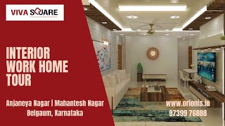 2BHK Flat  Interior Design Home Tour  Viva Square Apartment  Orionis [upl. by Belda]