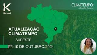 Previsão do tempo Sudeste  101024  Koppert amp Climatempo [upl. by Pembrook]