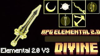 RPG Elemental Weapon 20 Addon MCPE  Divine Sword  12130 [upl. by Wat]