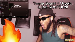 Travis Scott  Utopia LIVE REACTION [upl. by Castora57]