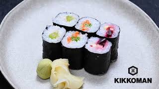 KIKKOMAN 3 vegetarian Maki Sushi Variations [upl. by Otrevlig]