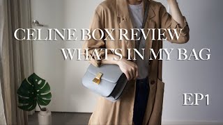 CELINE BOX REVIEW EP1  WHAT’S IN MY BAG  CELINE BOX 容量测评  意大利退税 [upl. by Landa316]