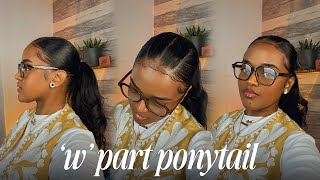 w part ponytail  natural hair [upl. by June]