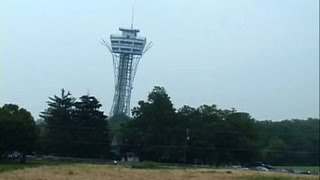 Demolition of Civil War battlefield tower in Gettysburg PA  July 2000 [upl. by Zellner]