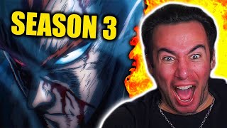 ONE PUNCH MAN SEASON 3 TRAILER  REACTION [upl. by Jeannie]