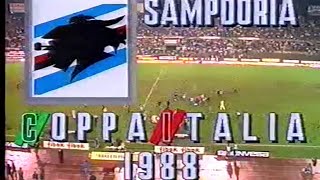 Gianluca Vialli intervista dopo vittoria Coppa Italia 1988 Torino CalcioUc Sampdoria [upl. by Bernete]