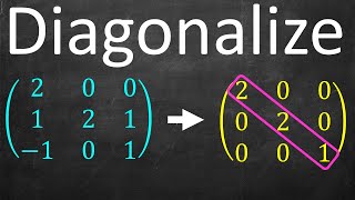 Full Example Diagonalizing a Matrix [upl. by Abra]