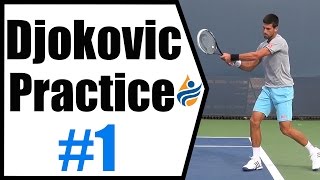 Novak Djokovic Practice Session 1 Cincinnati 2014 [upl. by Ursala]