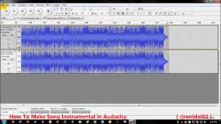 How To Make a Song Instrumental in Audacity [upl. by Suiravat402]