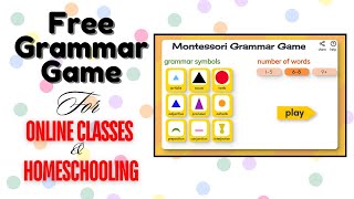 Grammar Game for Online Classes and Homeschooling [upl. by Dorine832]