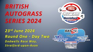 British Autograss Series 2024  Round 1 Day 2  EVESHAM [upl. by Ikila93]