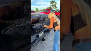 🪓 Girl VANDALIZES Truck With ANGLE GRINDER shorts [upl. by Maggy117]