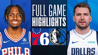 76ERS at MAVERICKS  FULL GAME HIGHLIGHTS  March 3 2024 [upl. by Skantze461]