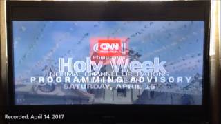 CNN Philippines Holy Week Sign offProgramming Advisory Test Card 2017 [upl. by Oriole]