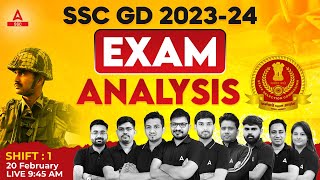 SSC GD Exam Analysis 2024  SSC GD 20 Feb First Shift Paper Analysis  SSC GD Analysis 2024 [upl. by Farrar115]