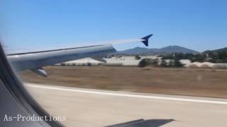 Amazing landing in Alanya Gazipasa Airport Scandinavian Airlines A320 FULL HD [upl. by Synned]