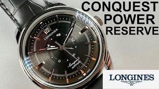 Longines Conquest Power Reserve Anthracite [upl. by Hacissej]