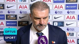 It wasnt great We gave ourselves a mountain to climb  ANGE POSTECOGLOU loses to Ipswich Town [upl. by Eirak]