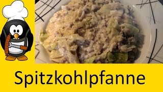 Spitzkohlpfanne mit Hackfleisch kochen  Rezept [upl. by Eilyak485]