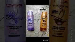 100days100skincare part8 comparison of loreal conditionerloreal haircare shorts summercaretips [upl. by Chapa]