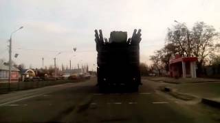 96K6 PantsirS1 in Lugansk [upl. by Oswin]