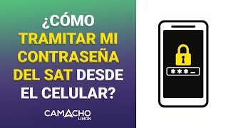 Como tramitar mi contraseña del SAT en el celular desde SAT ID  Tramita tu contraseña del SAT ID [upl. by Briny420]