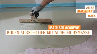 Boden ausgleichen mit Ausgleichsmasse  OBI [upl. by Baese611]