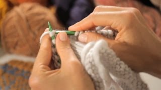 How to Knit in the Round LeftHanded  Circular Knitting [upl. by Amber288]