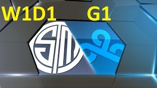 TSM vs C9 Game 1 Highlights  2017 NALCS SPRING SPLIT  WEEK 1 DAY 1 [upl. by Alikee]