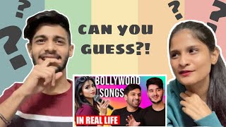 Zaid Ali Vlogs Reaction  BOLLYWOOD SONGS IN REAL LIFE Shahveer Jafry  Indian Reactions [upl. by Erdna]