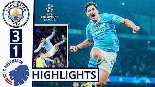 Man City vs Copenhagen 31 HIGHLIGHTS Alvarez Haaland Akanji GOALS [upl. by Santiago]