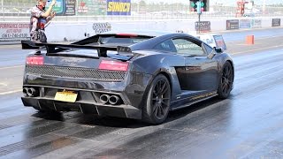 850HP Underground Racing UGR Twin Turbo Lamborghini Gallardo LP560 Drag Racing 14 Mile [upl. by Asined]