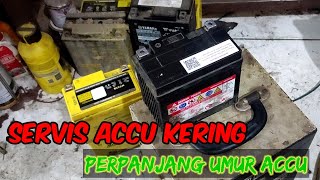 Cara servis ACCU kering 10 menit bisa praktek sendiri [upl. by Damour]