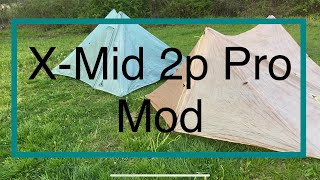 Durston Gear XMid 2p Pro clothesline modification Zpacks Duplex comparison [upl. by Bertrando]