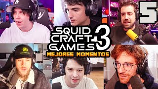 MEJORES MOMENTOS EN SQUID CRAFT GAMES 3 DIA 5 [upl. by Kial]