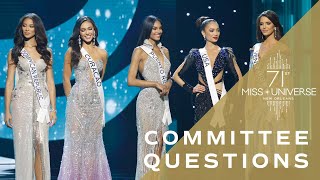 71st MISS UNIVESE  Top 5 QUESTIONS  Miss Universe [upl. by Woody]