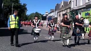 Aberdeen Tartan Day Parade West End July 2013 [upl. by Raynor634]